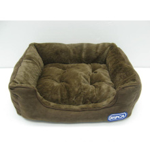 Rectangle Bolster Pet Bed with Removable Cushion